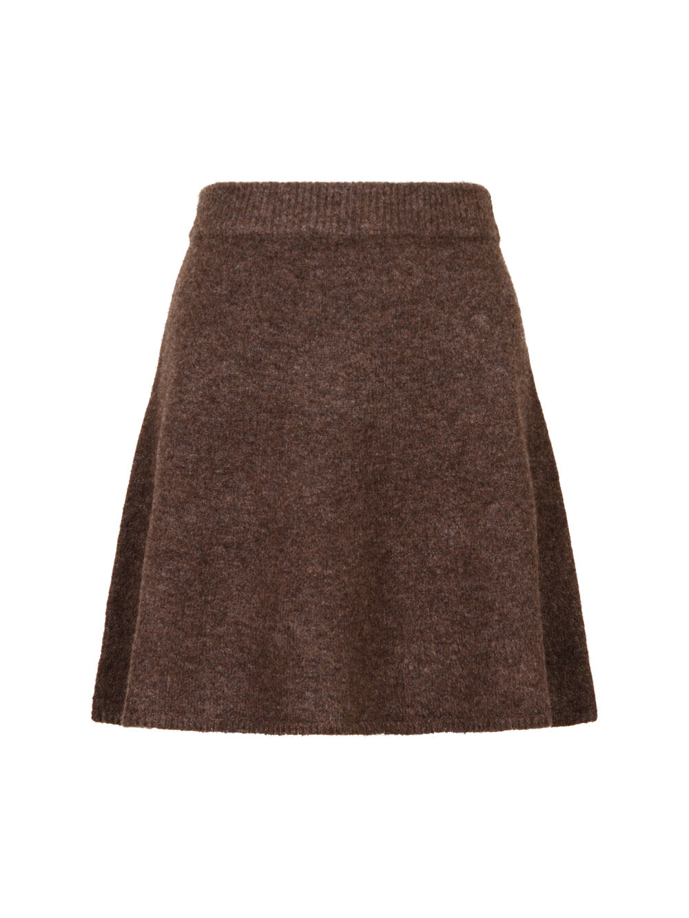 Gisa strikket nederdel - Brown Melange